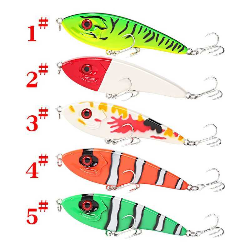 1Pcs JerkBait Pike Bass Fishing Lure Tackle Big VIB 180mm 55g Slow Sinking Artificial Hard Bait Rattle Accessories Bass Z250411