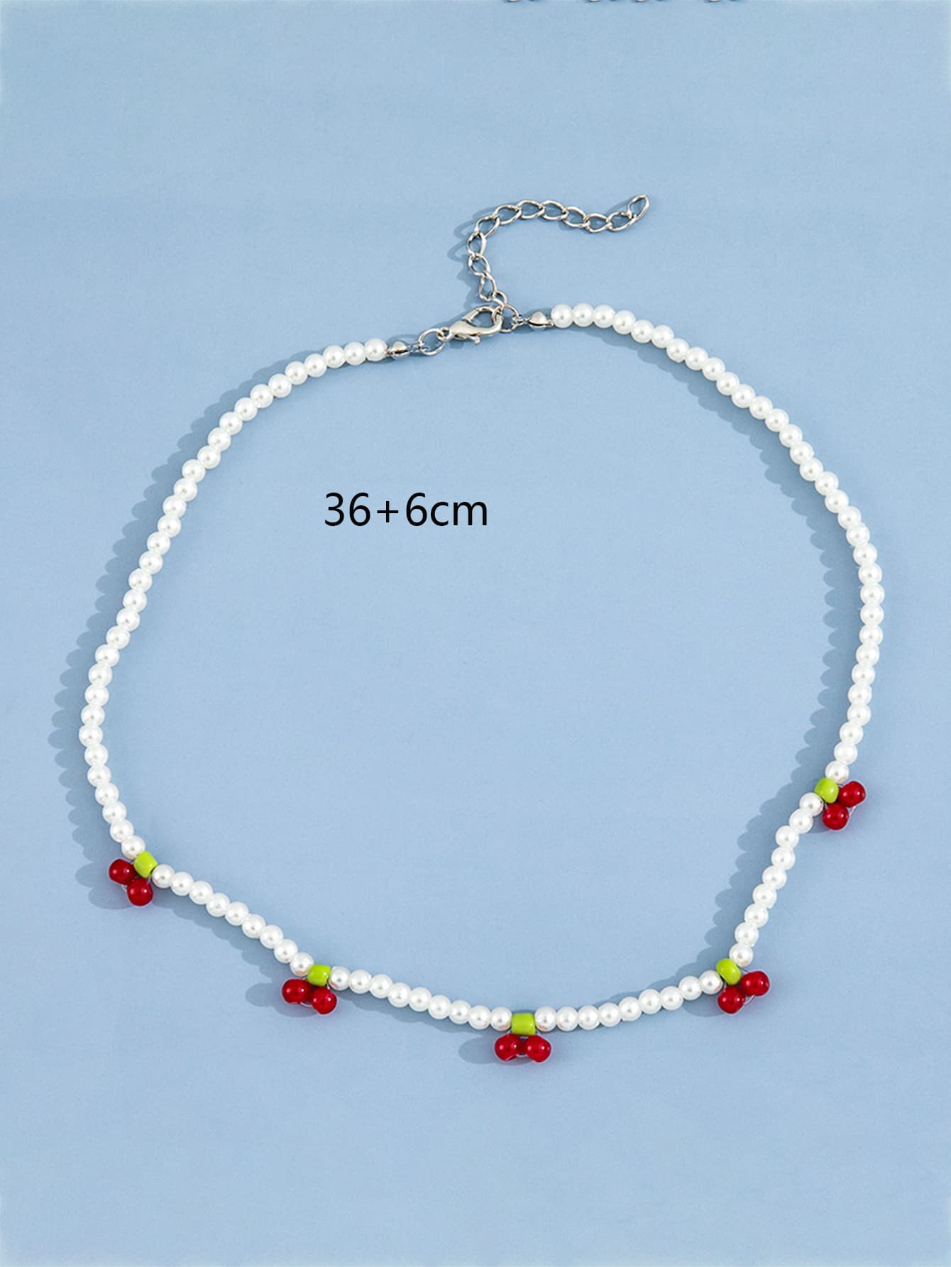Pearl cherry necklace simple and fashionable women's necklace