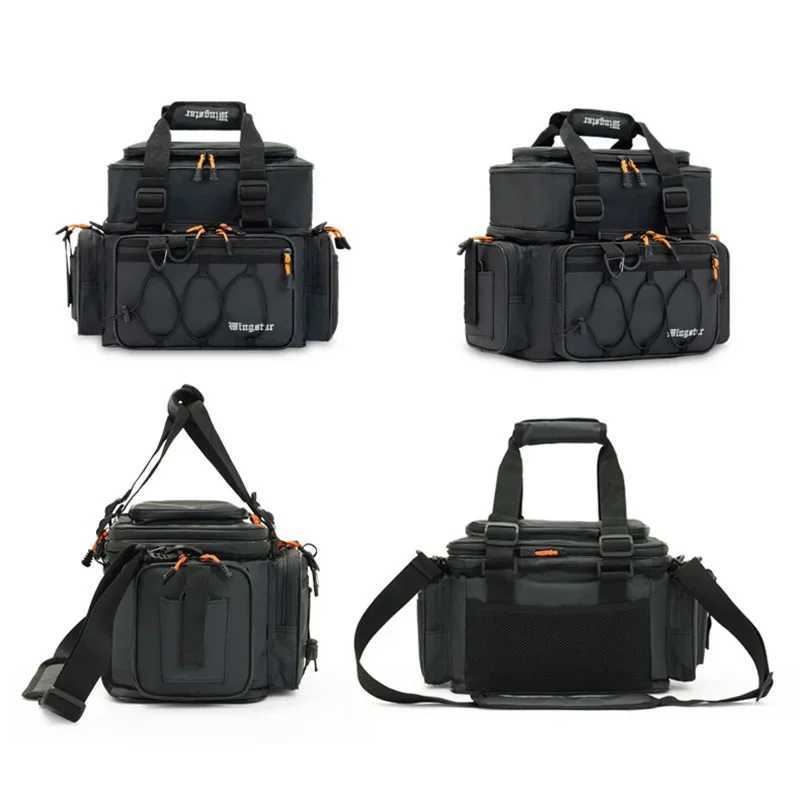 Fishing Lure Bag Waistpack Waterproof New Lightweight Shoulder Backpack Fishing Reel Case Gear Bag Multifunctional Fishing Box Z250411