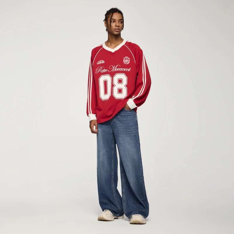 Classic Or-Length Pants American High Street Washed Denim Jeans