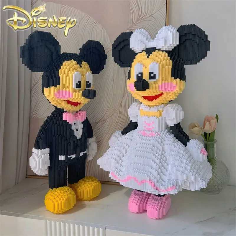 Disney Mickey Minnies new childrens building block toy Micro Particles education assembly building block 3D assembly toy Y2504012