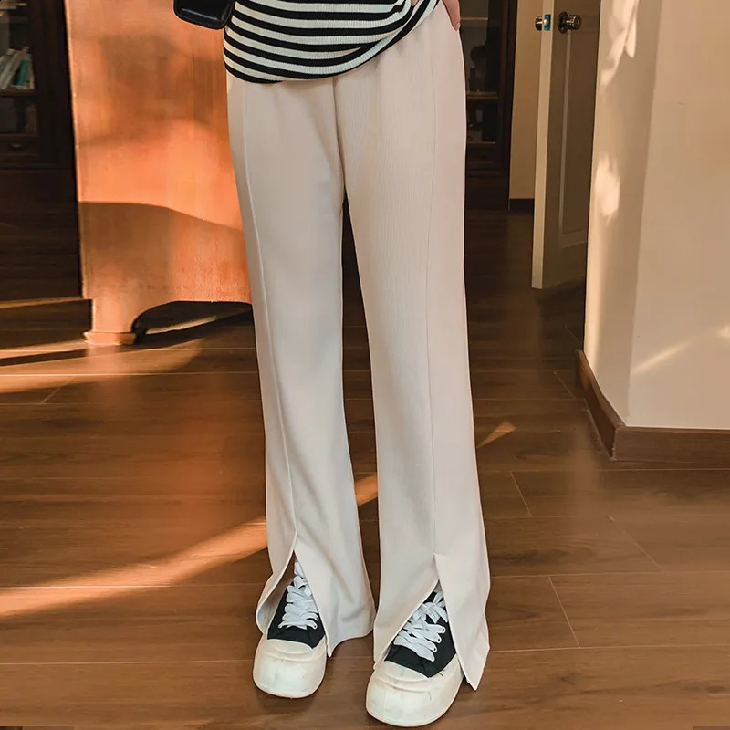 Womens Wide Leg Pants with Pockets - Elastic Waist Casual Loose Yoga Trouser Pants Sweatpants Palazzo Lounge Pajama Pants 250411