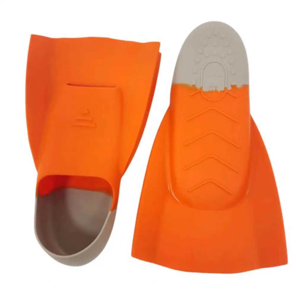 1 pair of silicone diving fins swimming training fins professional swimming finsY250412