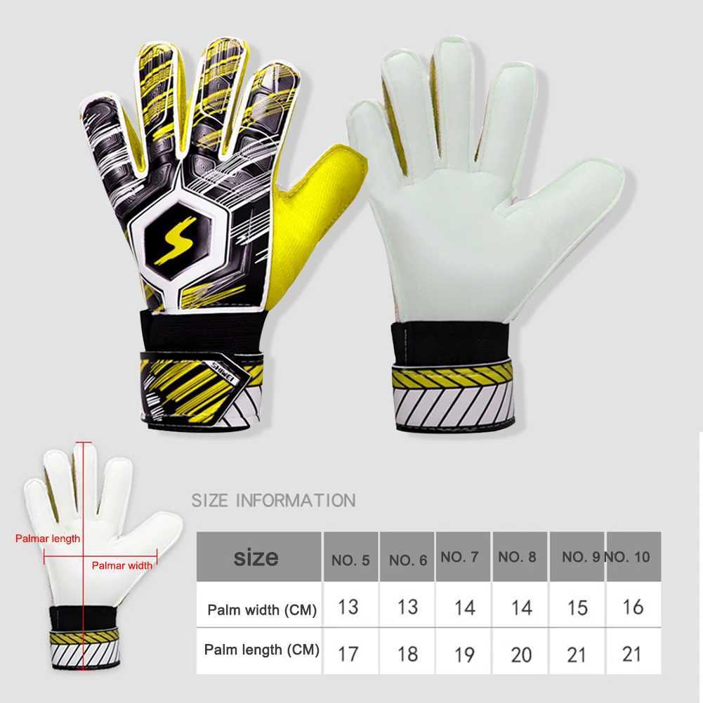 Football goalkeeper gloves thick training football gloves full finger handguards breathable suitable for adults children and teenagersXJ250412