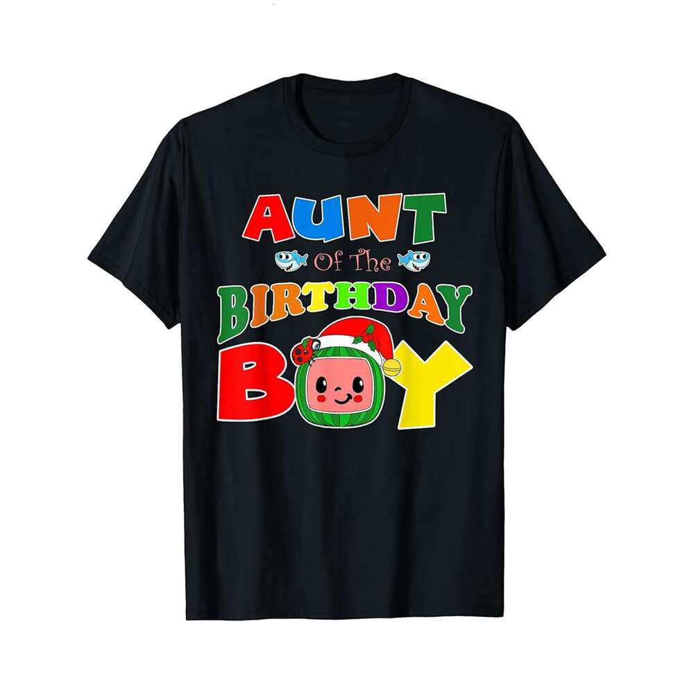 Designer T shirt Aunt of the Birthday Girl Gift For Men - 220g T shits
