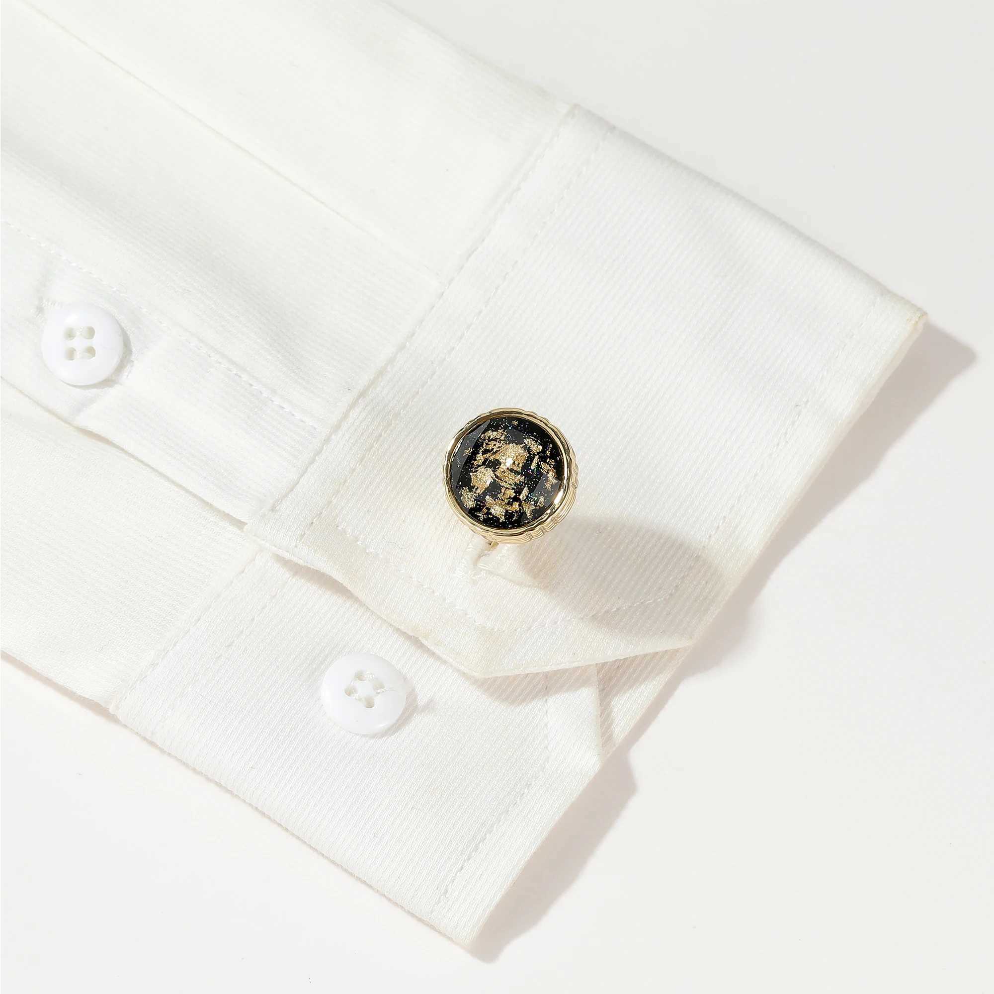 Cufflinks gold TOMYE XK22S014 personalized round tailcoat formal shirt cufflinks mens wedding gift jewelry buttonsT250412