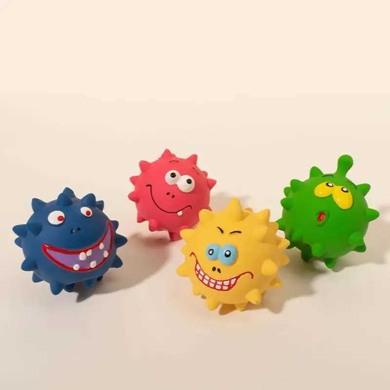 Latex squeezing pet dog interactive chewing toy small dog bite resistant teeth cleaning toy plush chewing toy dog supplies Z250412