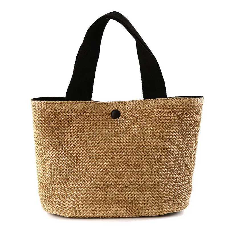 Beach Str Shoulder Messenger Bag Womens Bohemian Summer Womens Lattan Bucket Shoulder Handbag Womens Handmade Cross Body BagXJ250412