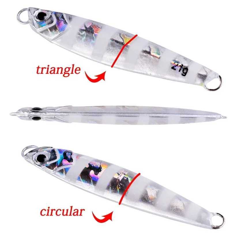 Ocean Boat Beach Seawater Fishing Drag Metal Jigging Lures 60g 80g Artificial Bait for Spanish Mackerel Bass Casting Spoons Jigs Z250411