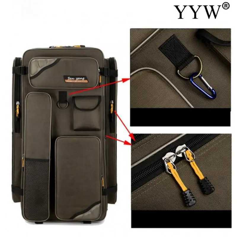 70cm 80cm 90cm Oxford Fabric Multifunction Fishing Chair Bag Fishing Gear Backpack Rod Bags Tackle Fish Lures Storage Tool Case Z250411