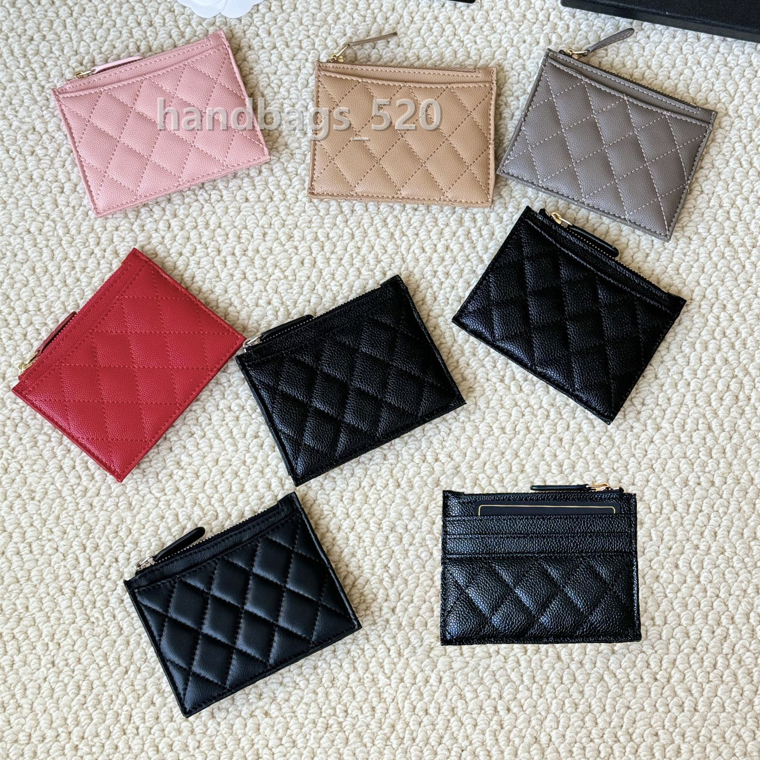 Wallet Mini Genuine Leather Card Holders Card Slots Purse Small Purses Women Zipper Coin Pocket Thin Wallet Cardholder