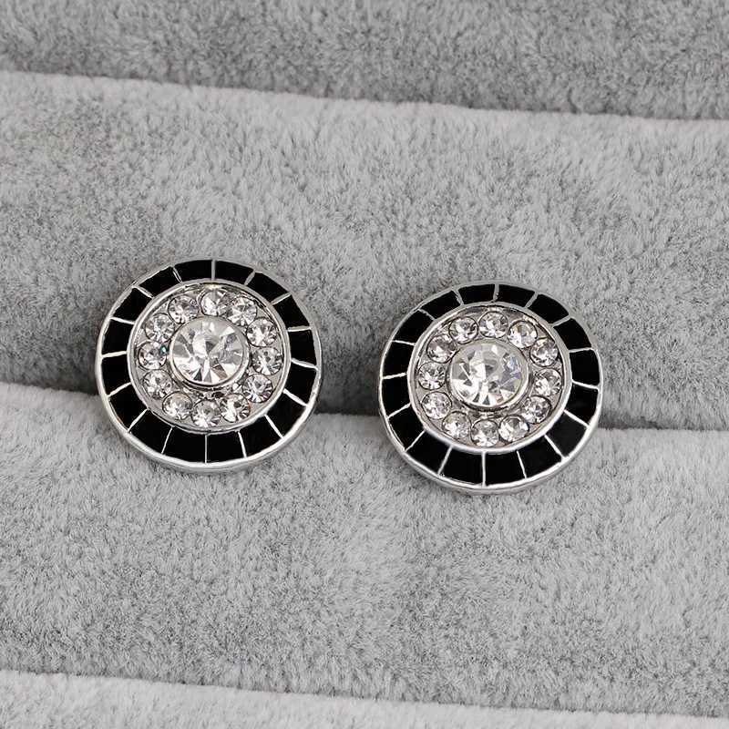 1 pair of fashionable mens round cufflinks fashionable womens round mens wedding party jewelry accessories party gifts 2024T250412