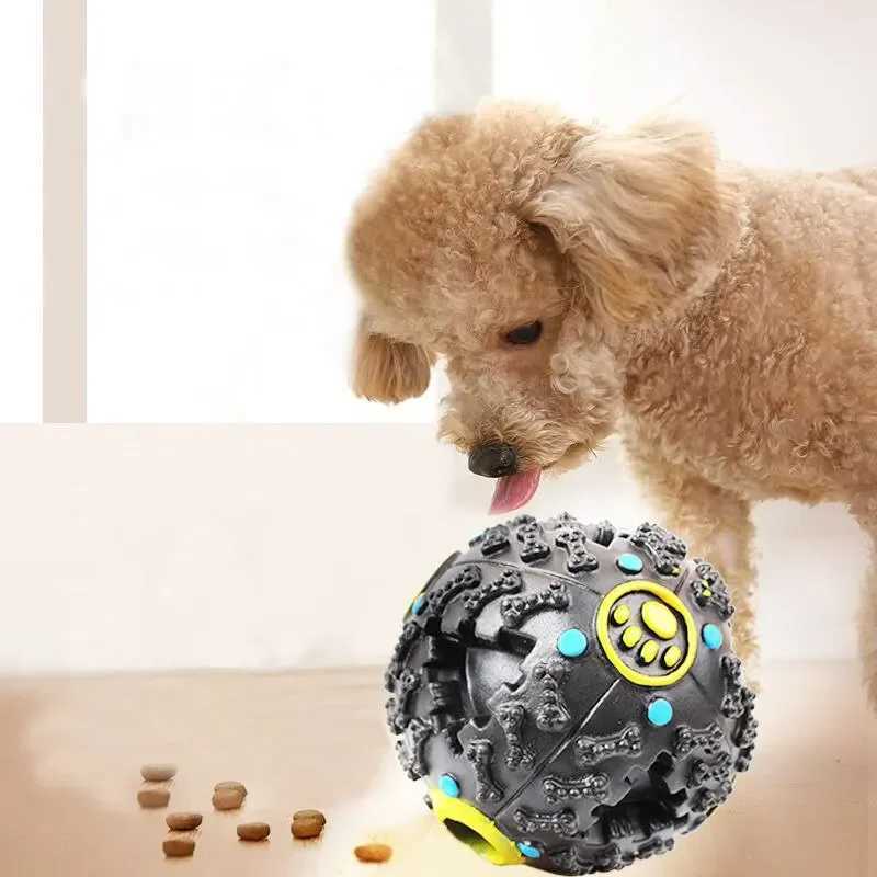 Leaky food balls grinding teeth bite resistant vocal toys educational balls pet products pet toys dog toys dog accessories Z250412