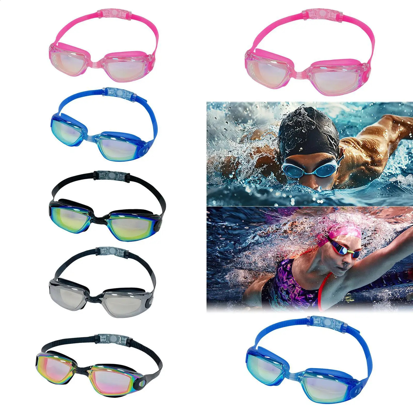 Swim Goggles Clear View Leakproof Swim Eyewear for Party Outdoor Summer 250411