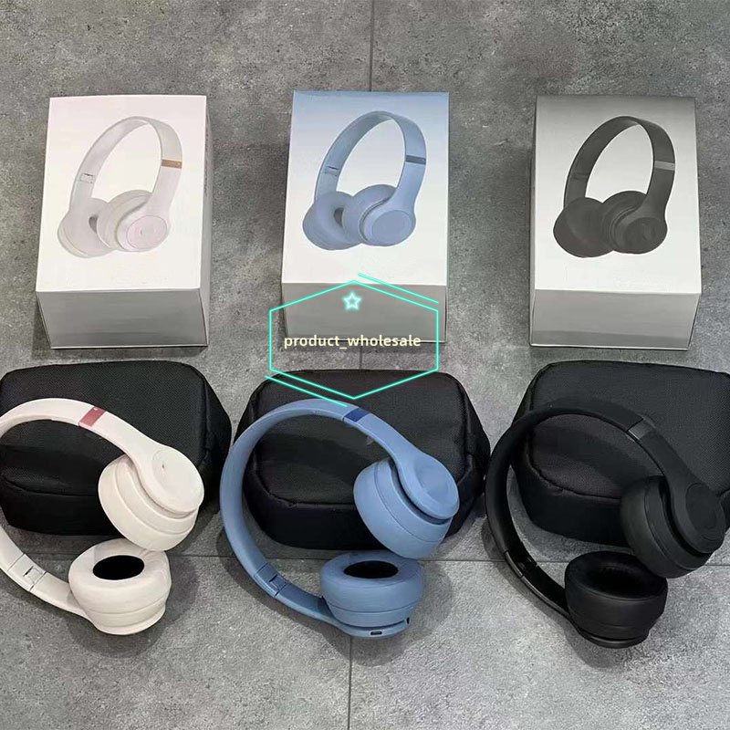 OEM Quality Beat Solo 4 Pro Headband Wireless Headphone EarPhone Bluetooth headset Foldable with leather bag For Apple iPhone IOS 17 16 15 and Samsung Android Phones