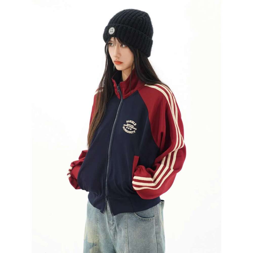 Designer Clothes Autumn 2025 New Casual Versatile Loose-Fit Slimming Zip-Up Jacket American Vintage Camouflage Hooded Sweatshirt Women's