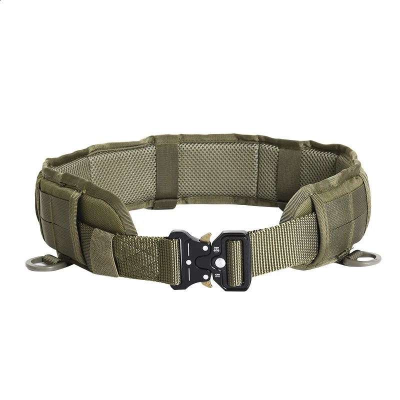 Mens Outdoor Hunting Tactical Belt Multi-Function Buckle Nylon Belt High Quality Outdoors Sport Canvas Belt 250407