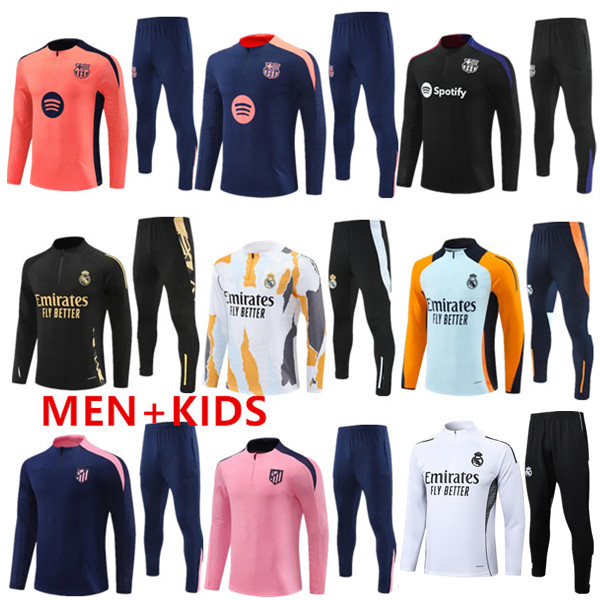 2025 2026 BELLINGHAM Reals Madrids tracksuit training suit top pants VINI JR 24/25/26 MBEPPA Long Sleeves men kids football sportswear chandal futbol survetement