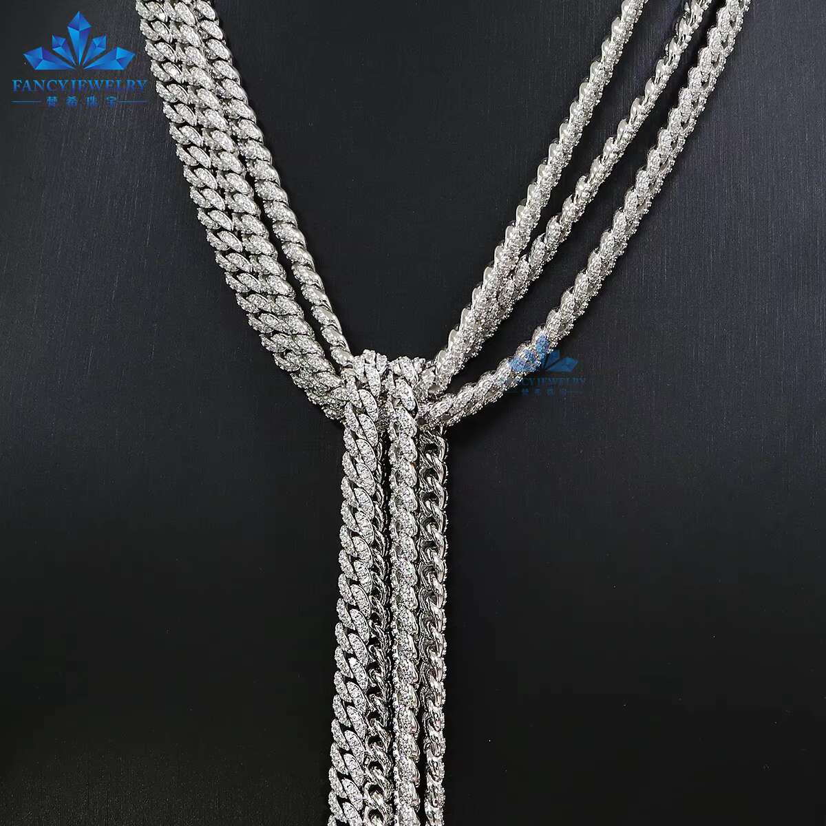 2025 Cuban Link Chain 6mm-14mm Pass Diamond Tester HipHop Jewelry 925 Sterling Silver VVS Moissanite Iced Out Bracelet Necklace