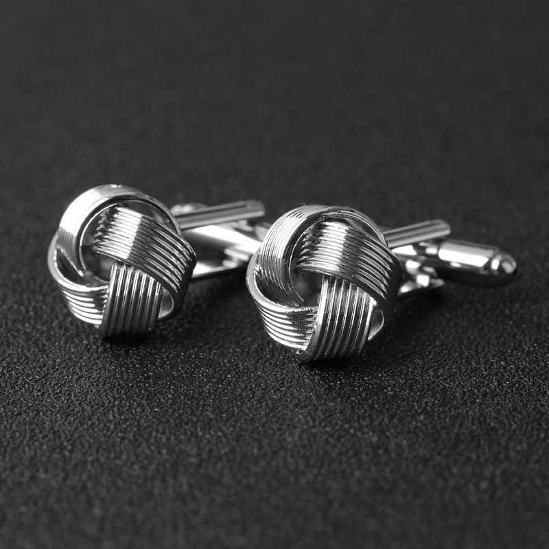 Mens shirt cufflinks silver gold galvanized unique fashion business wedding French cufflinksT250412