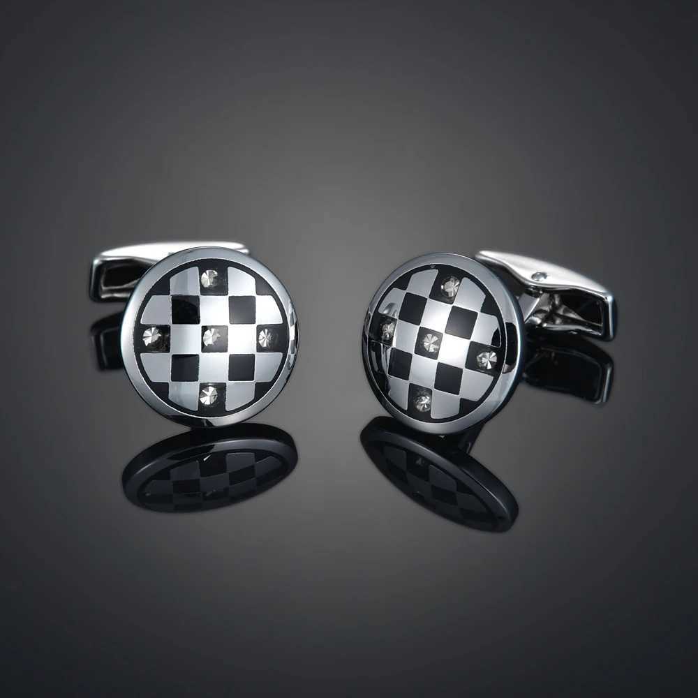 Mens guns bullets steering wheel shirt cufflinks silver plated business and wedding French shirtsT250412