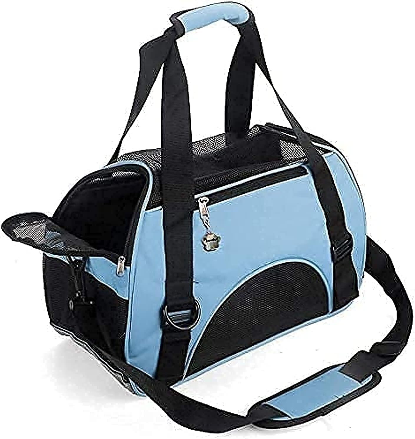 ZaneSun Cat Backpack, Soft Edge Pet Travel Strap, Suitable for Cats, Dogs, and Puppies Comfortable Portable Foldable Pet Bag Approved by Airline (Smal