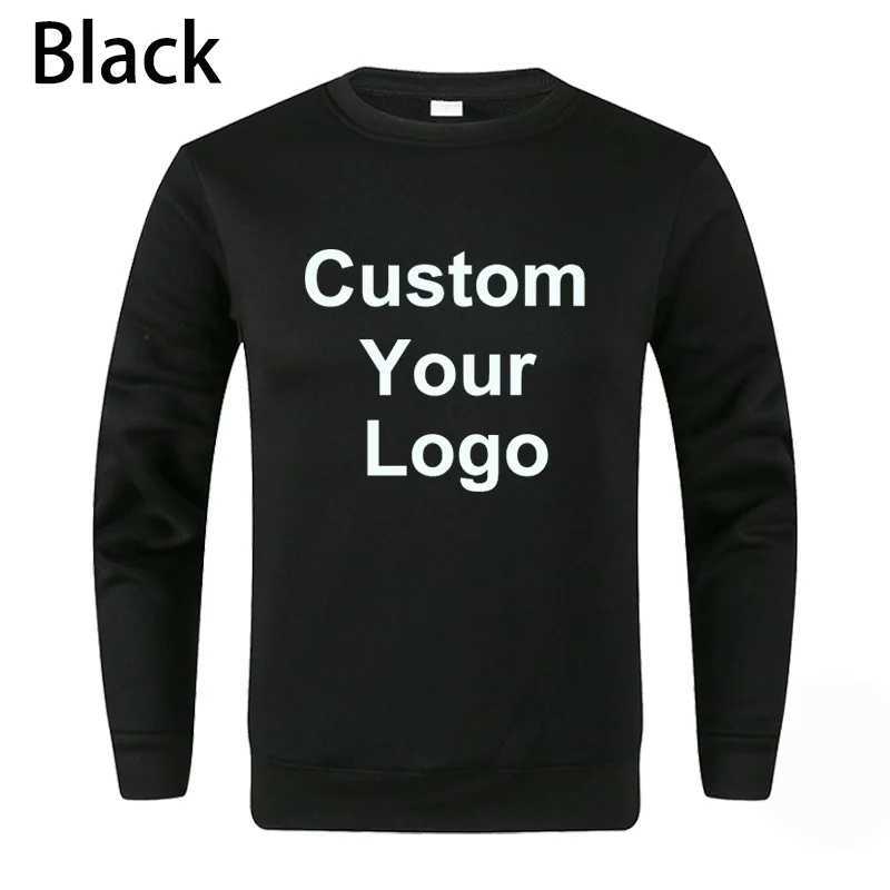 POD customization New Unisex Hatless Sweatshirt Customize Your Crew Neck Sweater Fashion Mens Womens Casual SweaterT251112