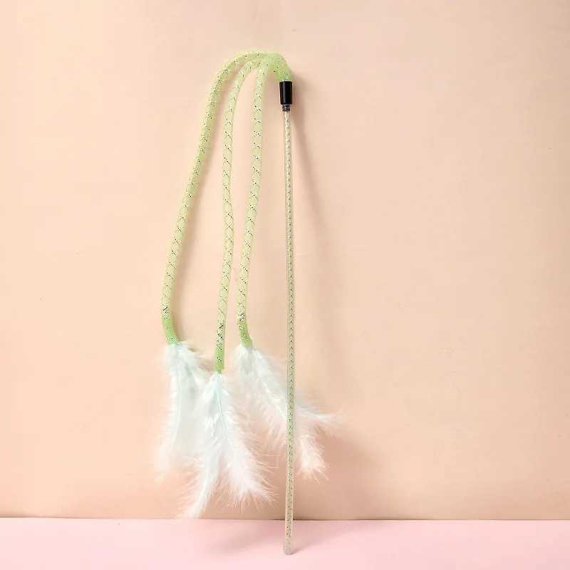 Cat Toys Cat Play Stick Bite Stick Cat Toys Interactive and Fun Cat Toys Bell Pet Products Y250412