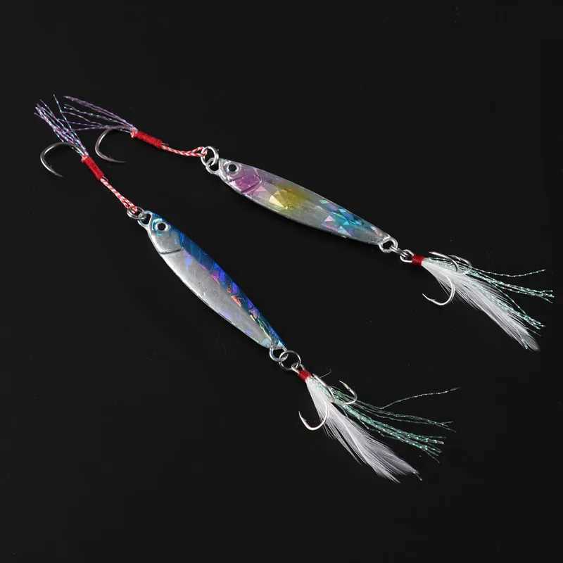 Fishing Glow Jigs 15g/6cm 7g/10g/20g/25g/30g Jigbait Lure Shore Cast Decoys Metal Cast Jig Spoon Luminous Artificial Bait Lures Z250411