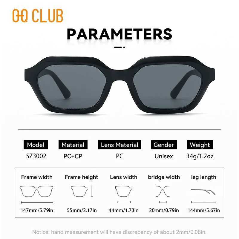 O-Q CLUB Retro Fashion Punk Sunglasses Women Men Sun Glasses Classic Vintage UV400 Eyewear Sunglass Luxury Lunette Womens ManC250411