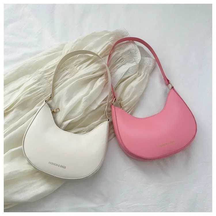 Luxury Design Shoulder Bags for Women Half Moon Hobo Bag Lady Fashion Brand Underarm Bags Cowhide Leather Small Clutch HandbagT2511112