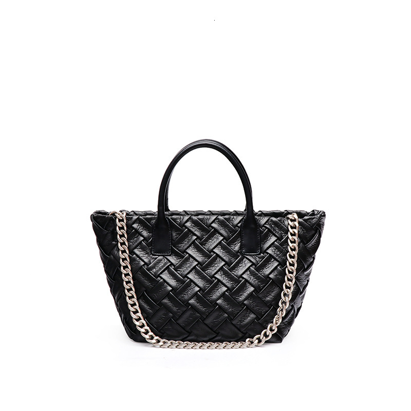 Basket Woven Bag Women's Retro Fashion PU Leather Handbag Designer Crossbody Bag