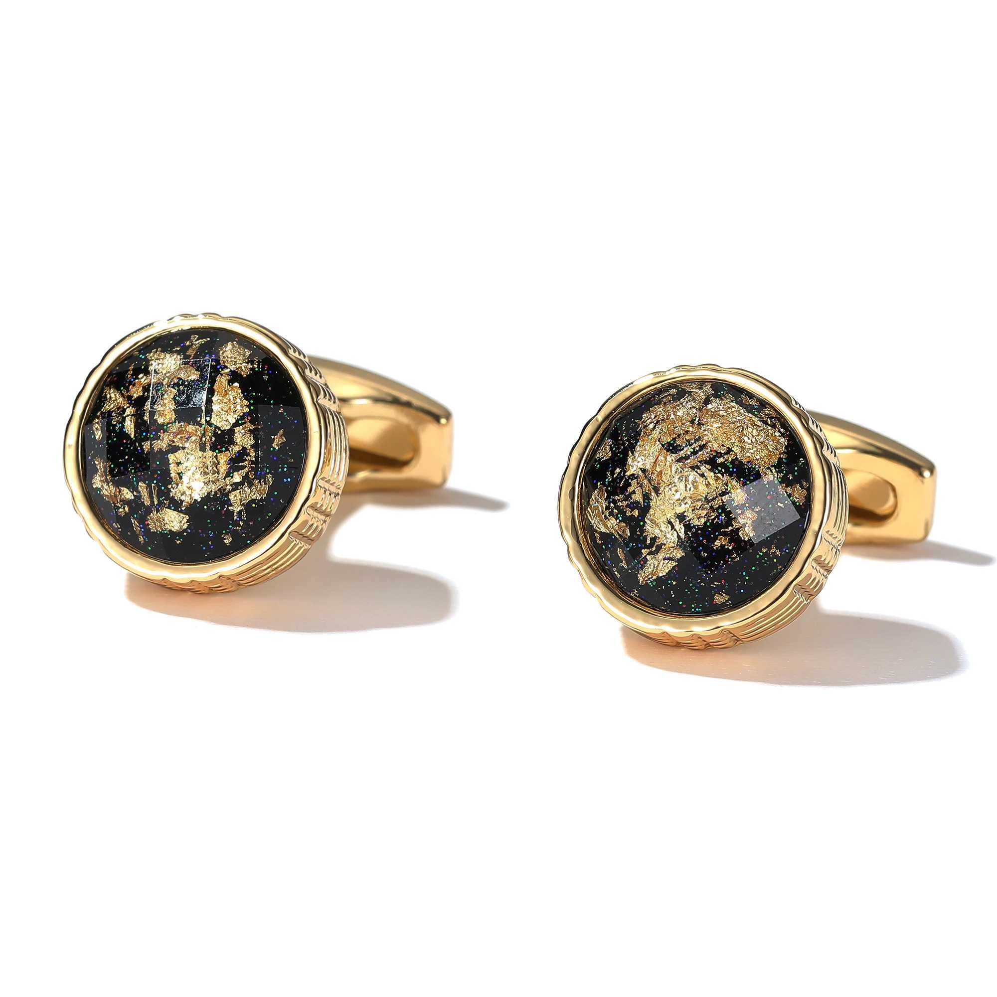 Cufflinks gold TOMYE XK22S014 personalized round tailcoat formal shirt cufflinks mens wedding gift jewelry buttonsT250412