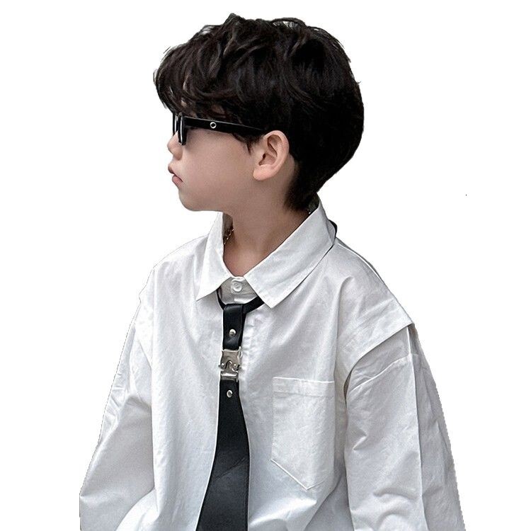 Ddmyshoesvip Boys College Style Shirt New Children S Korean Version Handsome Loose Top Versatile Spring Outfit For Middle Aged And Young Children
