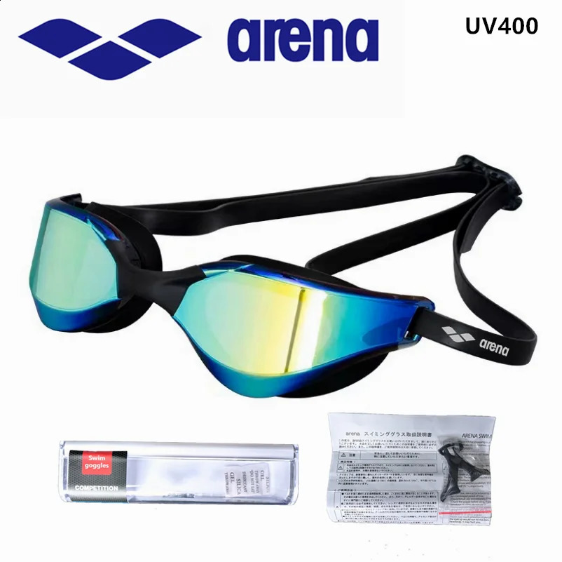 ARENA waterproof and anti fog racing professional high-definition swimming goggles UV400 competition training swimming equipment 250411