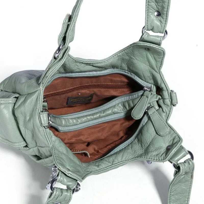 Women luxury handbags women bags designer Vintage Soft Leather Bags Fashion Satchel Motorcycle Bag Tote Bags messenger bagW251111