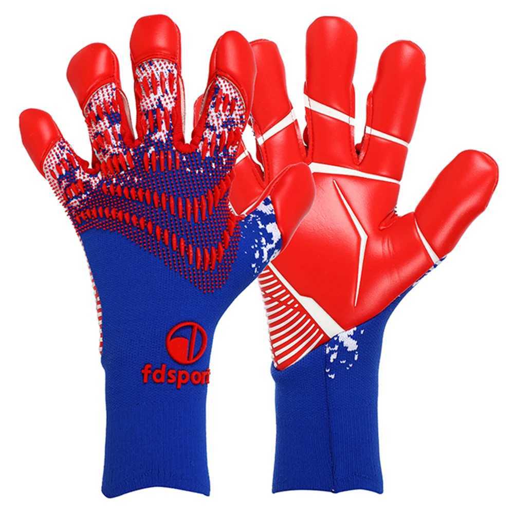 Mens womens professional football rugby training matches goalkeeper gloves anti slip 4mm thick latex protectionXJ250412