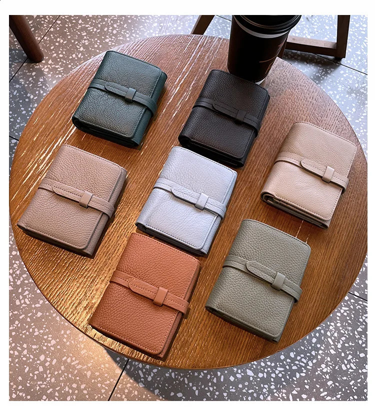 Top denim wallet for women short folding and pull-out multifunctional large capacity currency clip 250411