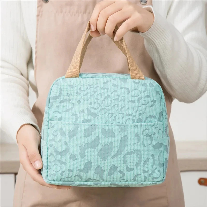 Female insulated bento bag aluminum foil rice bag student bento bag 250410