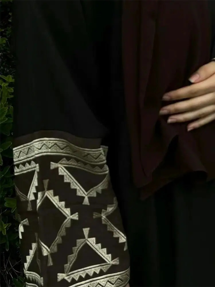 Eid al Fitr ed Kimono Abaya Dubai y Islamic Muslim Kaftan Womens Clothing 250411