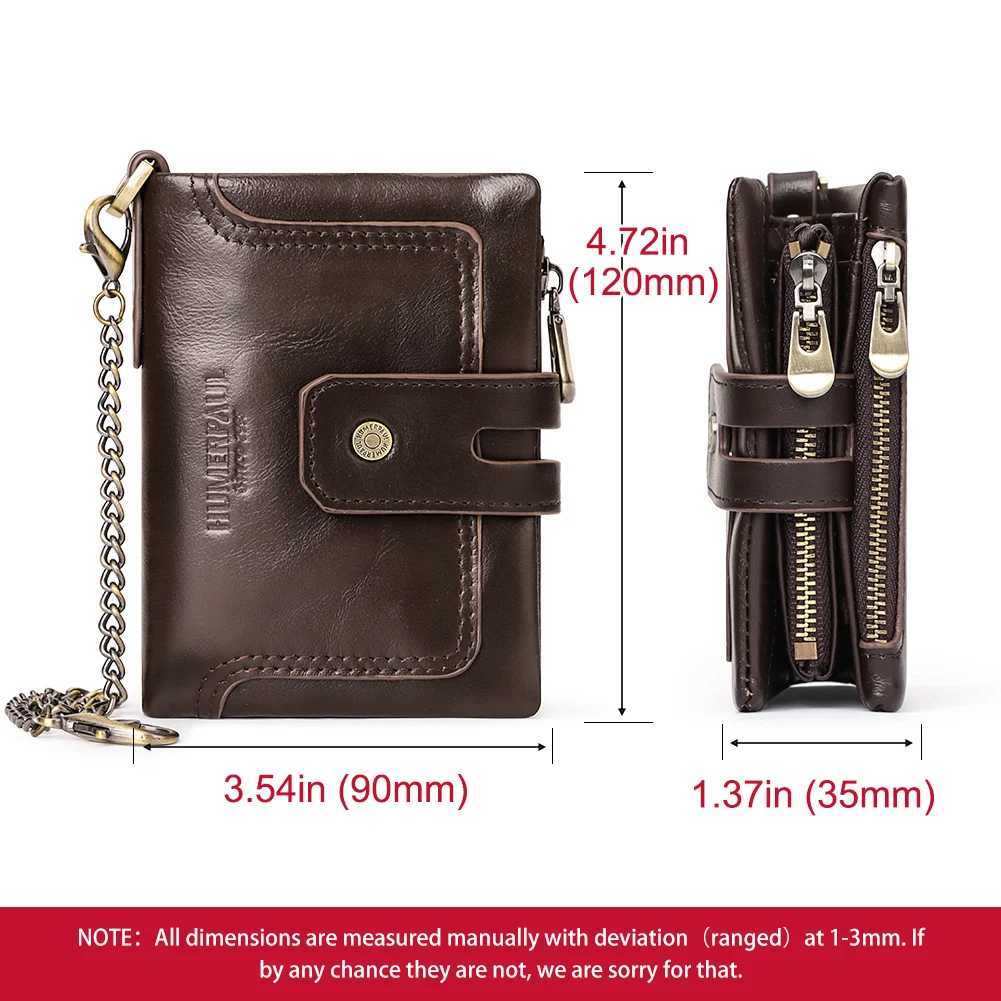 HUMERPAUL Mens High Quality Wallet Short Fashion Bifold High Capacity Cardholders Mens Leather Wallet Z250411