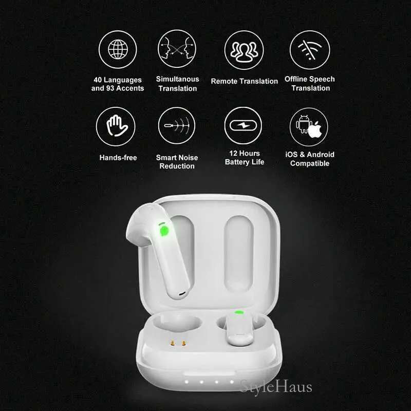 smart translator Timekettle WT2 Edge/W3 Simultaneous Translator Earbuds Voice Multi Languages Translate Headset for Business Travel Meeting H240924