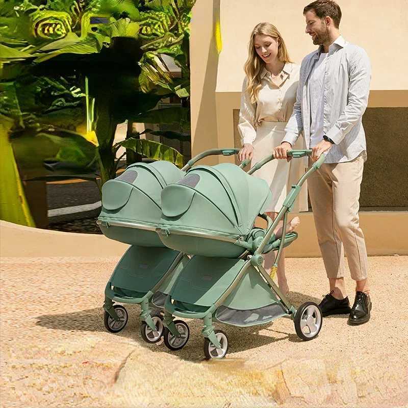 Double sided baby stroller double-sided folding baby stroller lightweight double-sided baby stroller W250411