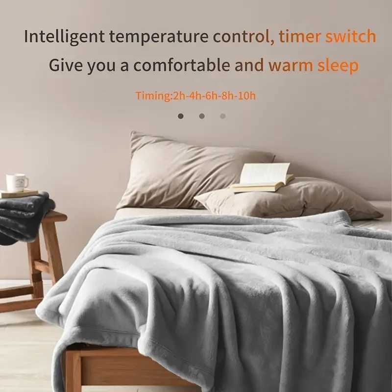 150x180cm Heated Blanket-Electric BlanketSoft Heated Throw Blanket with 6 Heating Levels 4 Hours auto-Off Y251112