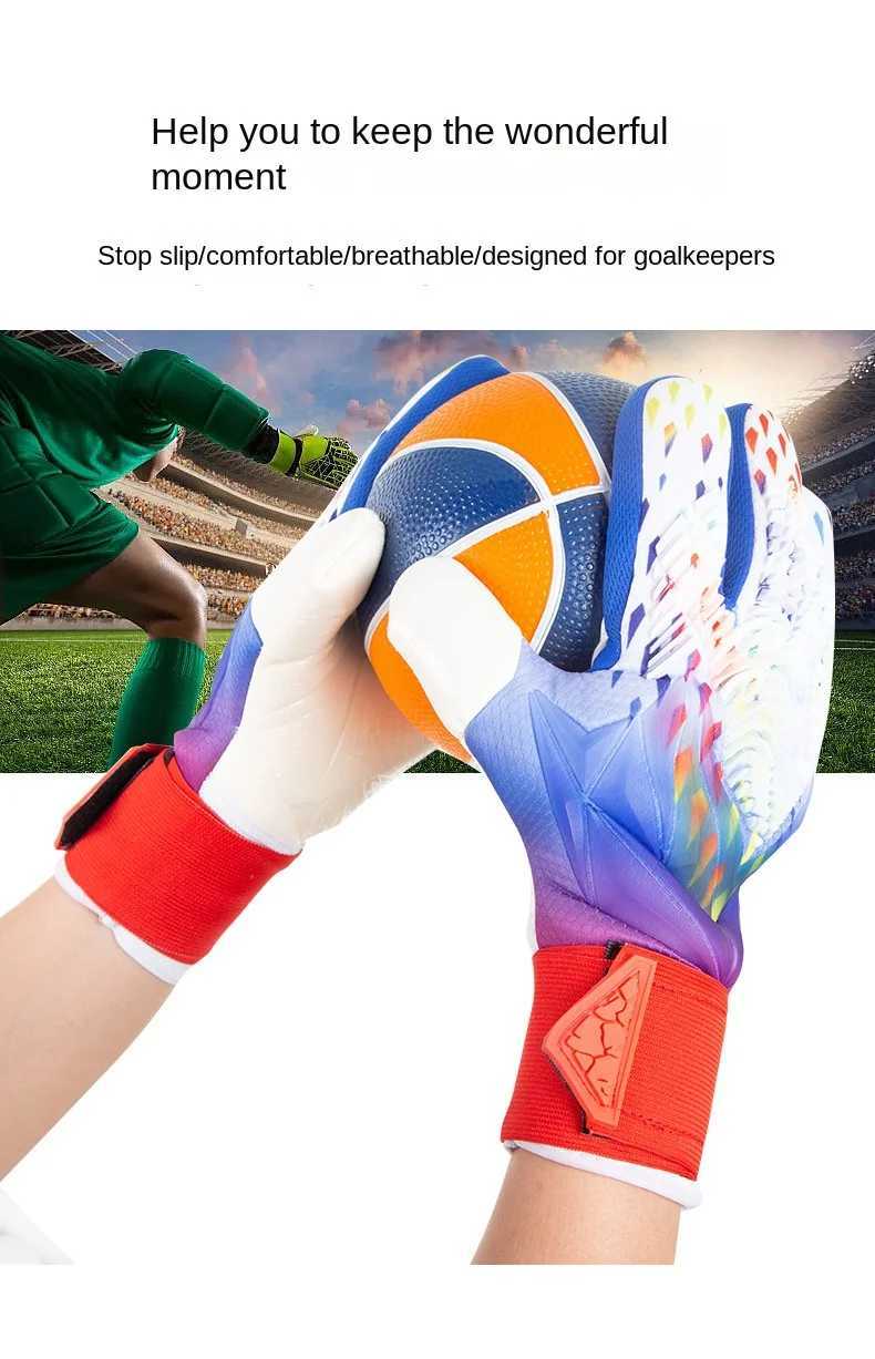Latex Wear resistant and Anti slip Goalkeeper Gloves for Childrens Football Goalkeeper GlovesXJ250412