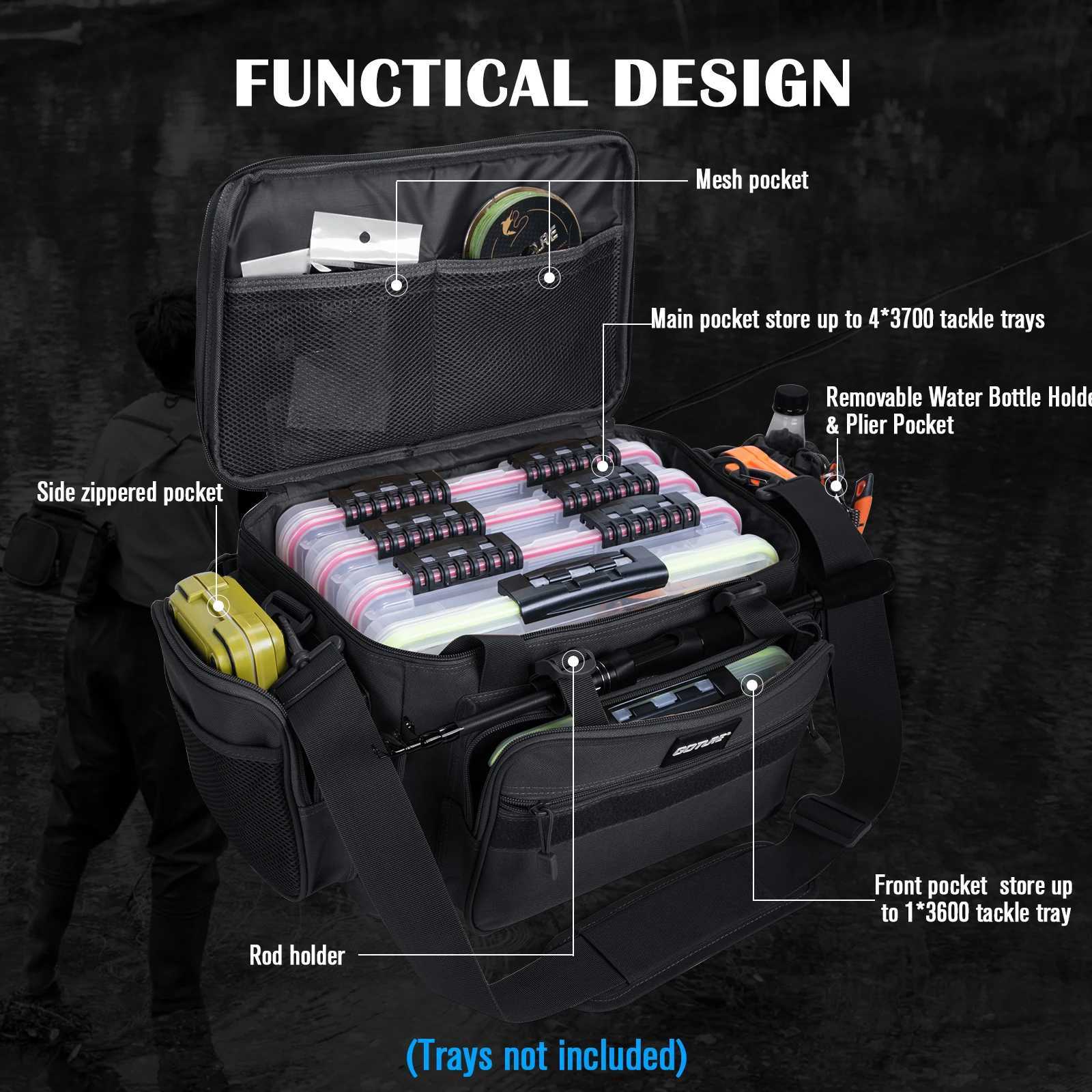 Goture Outdoor Cycling Sports Storage Shoulder Bag Waterproof Bag Large Capacity Hunting Tactical Soft Bag Camping Fishing Kit Z250411