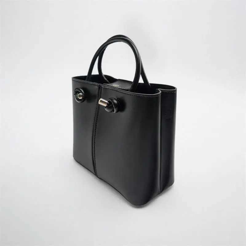 New womens bag casual handbag crossover bag niche design casual bucket bag mini city bag with detachable horizontal strap.XJ250412