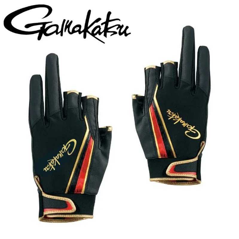 Gamma Anti-slip Luya Sea Boat Fishing Sport Gloves Fast Drying Half Finger 3 FingersC250412