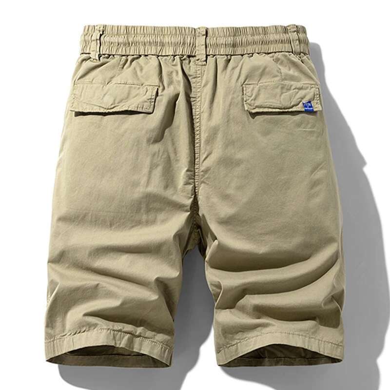 Summer New Cotton Cargo Men Solid Casual Tactical Jogger Pants Men's Outwear Breathable Bermuda Shorts Male