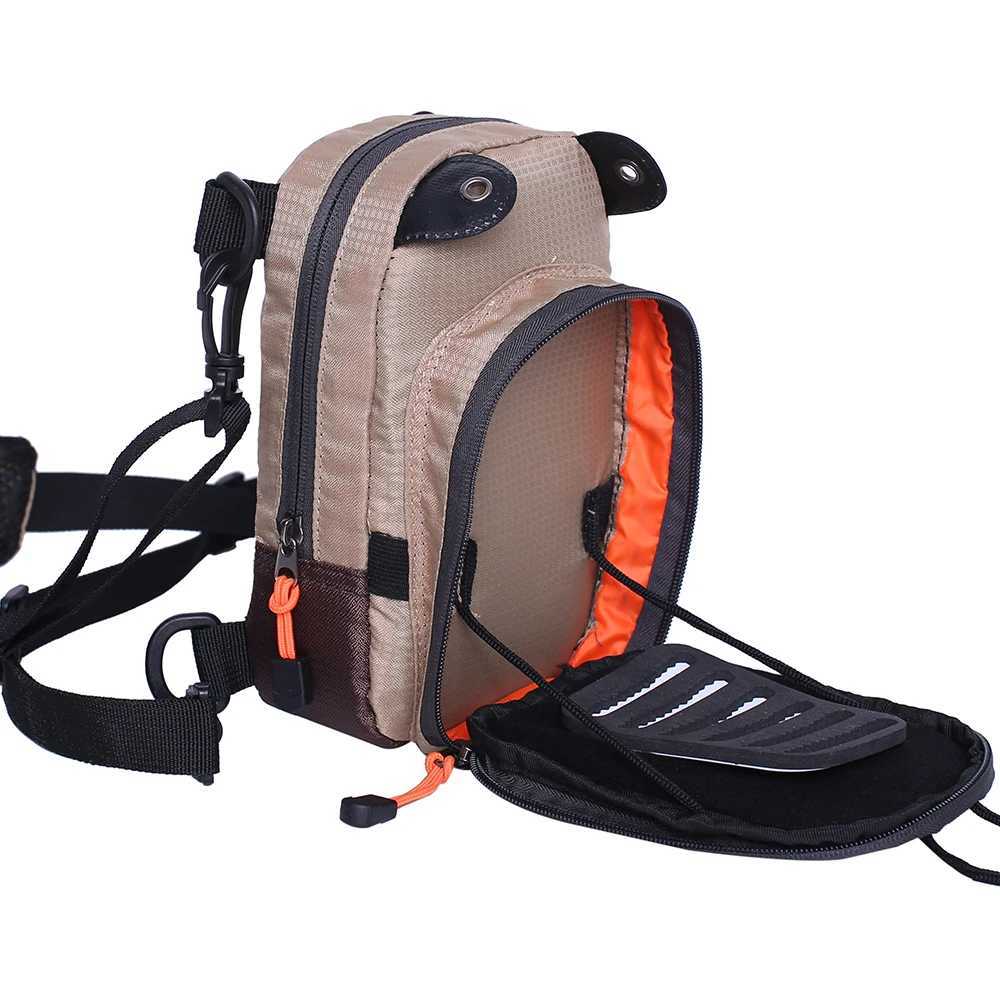 Micro Fly Fishing Chest Pack Lightweight Multiple Pockets Mini Tackle Storage Waist Bag Z250411